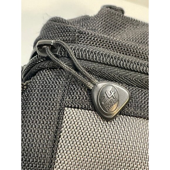 24 Hour Fitness Gym travel bathroom case bag 11" x 9" mirror hook black - Picture 8 of 13